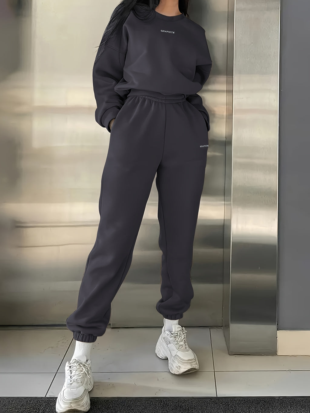 Dariah | Casual sweatshirt- en broekenset voor dames, losse pasvorm, comfortabele sportkleding