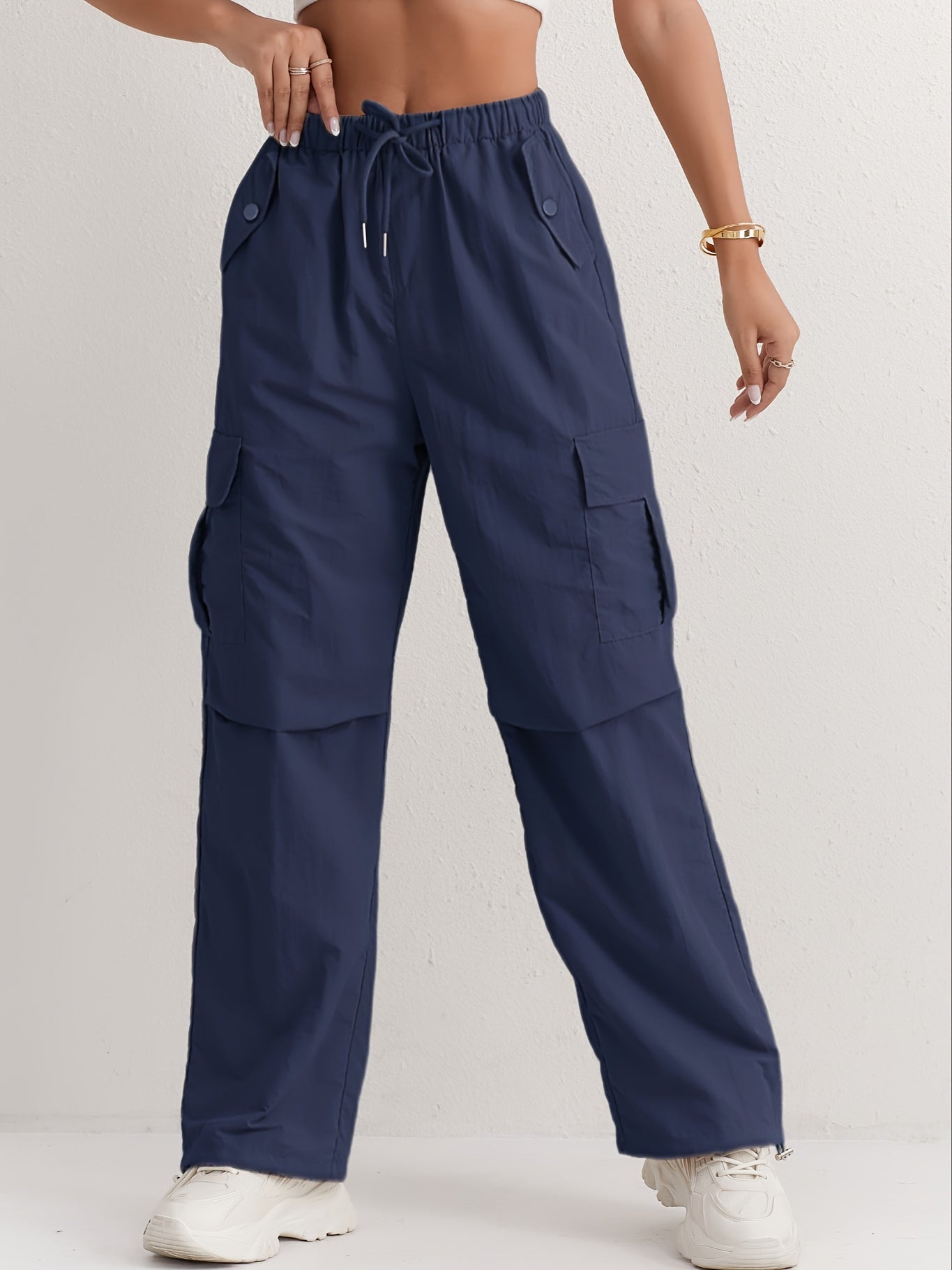 Rivelia | Roze cargobroek voor dames comfortabele casual streetwear utility broek
