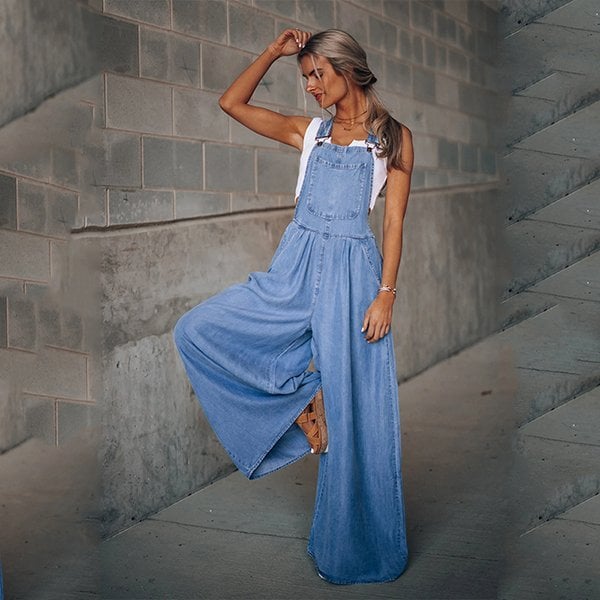 Briselya | Denim jumpsuit voor dames – Moderne spijkerbroek