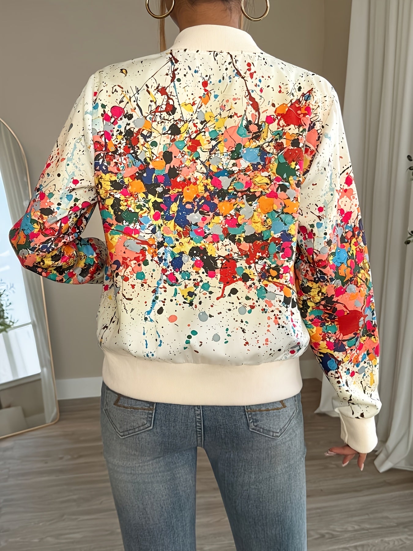 Arixelle | Dames Lichtgewicht Tie-Dye Jas – Casual Jas met Rits