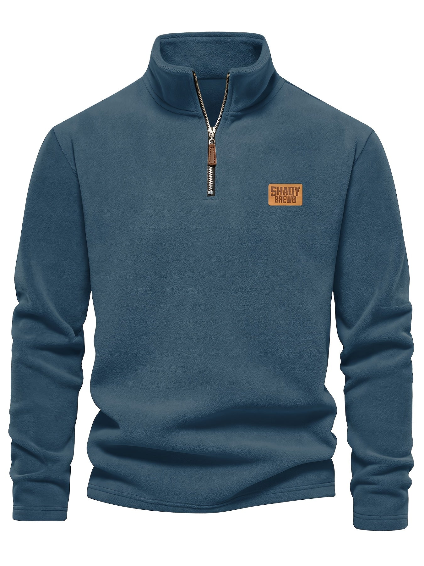 Daire | Thermische fleece gevoerde heren trui met halve rits – Warm, stevig winterhemd, halve rits