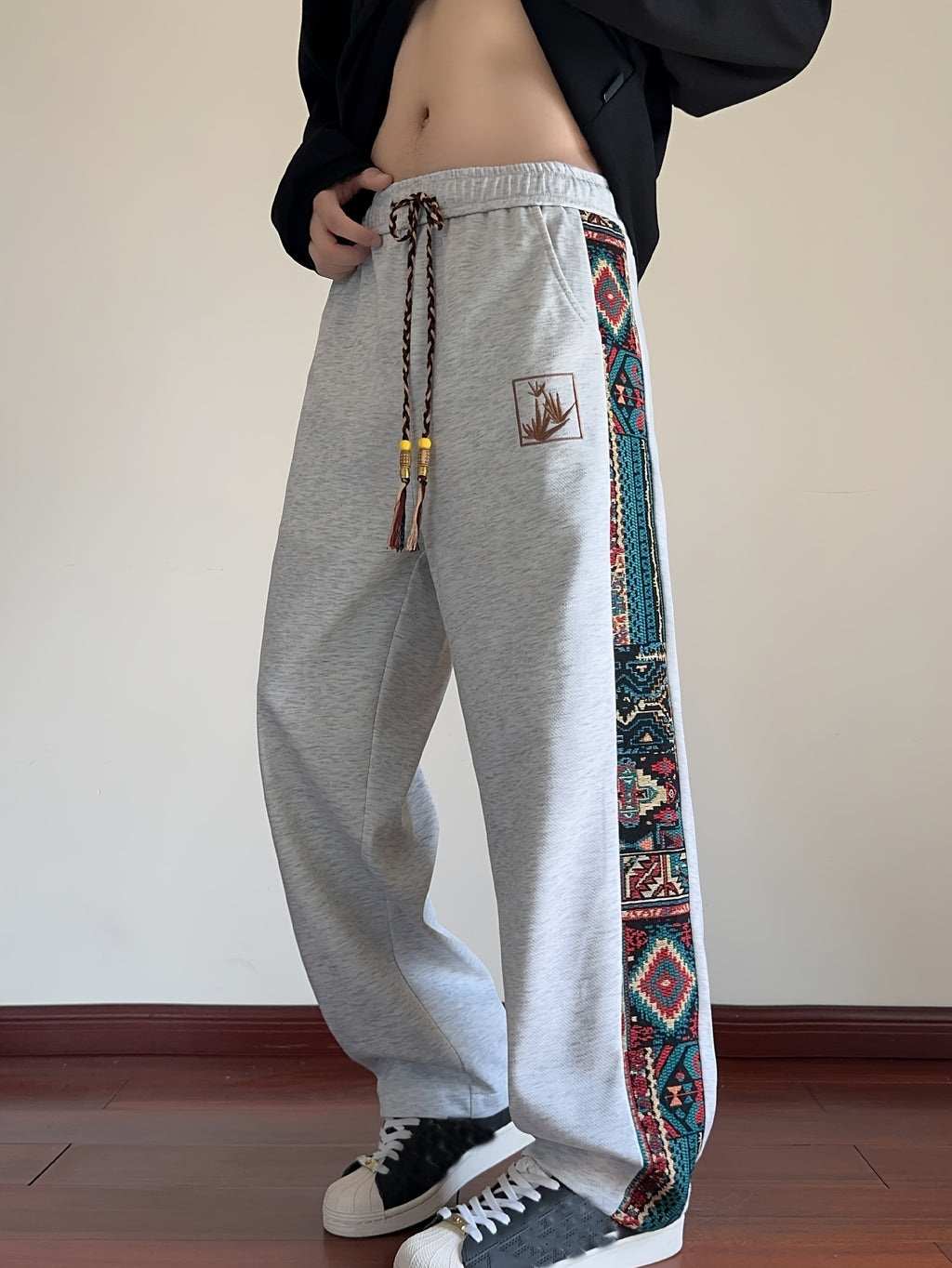 Ivaron | Herenbroek met wijde pijpen – Loszittende casual broek