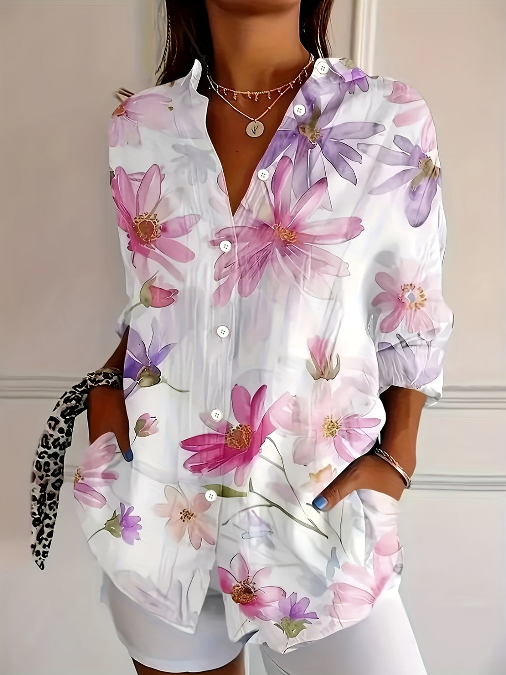 Miy | Damesmode: lente-zomerblouse – casual, lichtgewicht shirt met korte mouwen