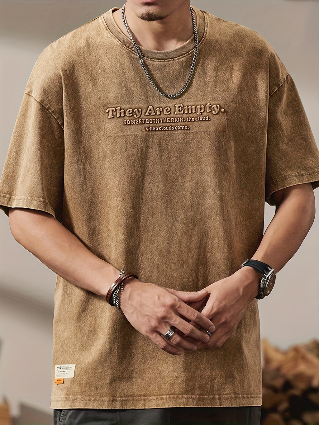 Gorran | Heren Vintage Washed T-Shirt – Korte Mouwen, Loszittend, Casual Zomer Katoenen Tee