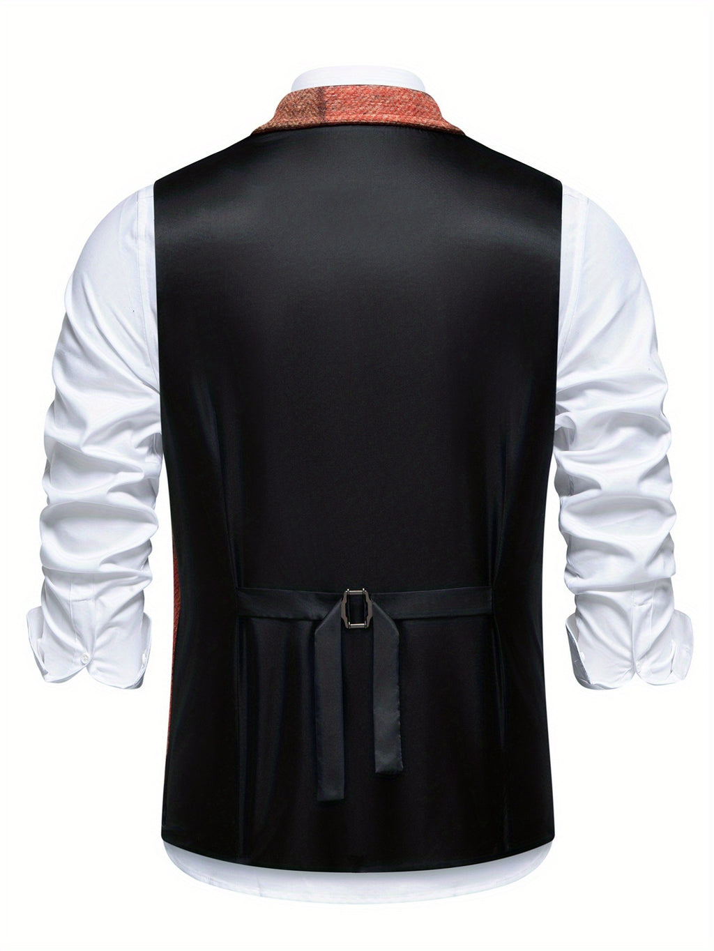 Barrett | Vintage patchwork herenvest – Klassiek vest met revers