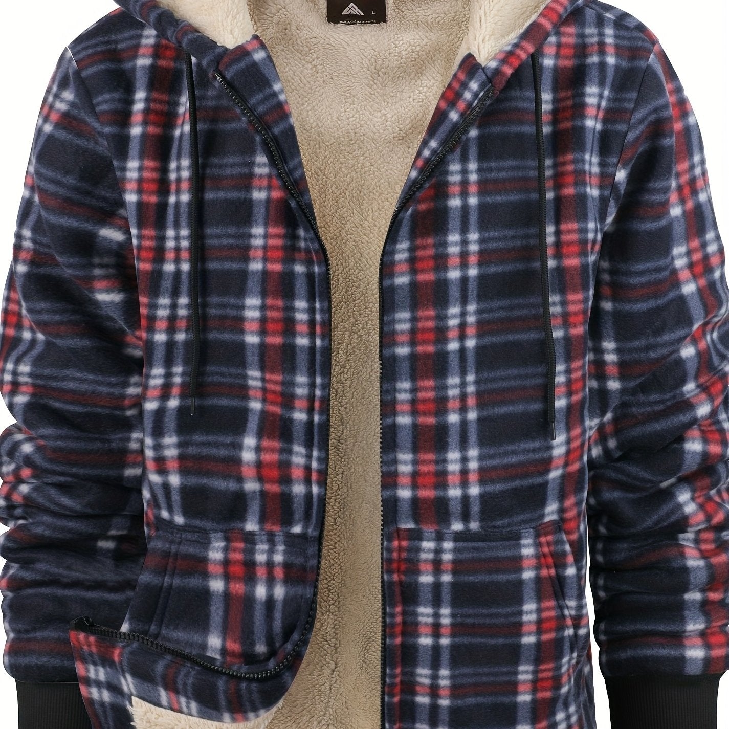 Luthar | Heren fleece hoodiejack voor zware omstandigheden – Warme winterjas met verstelbare capuchon