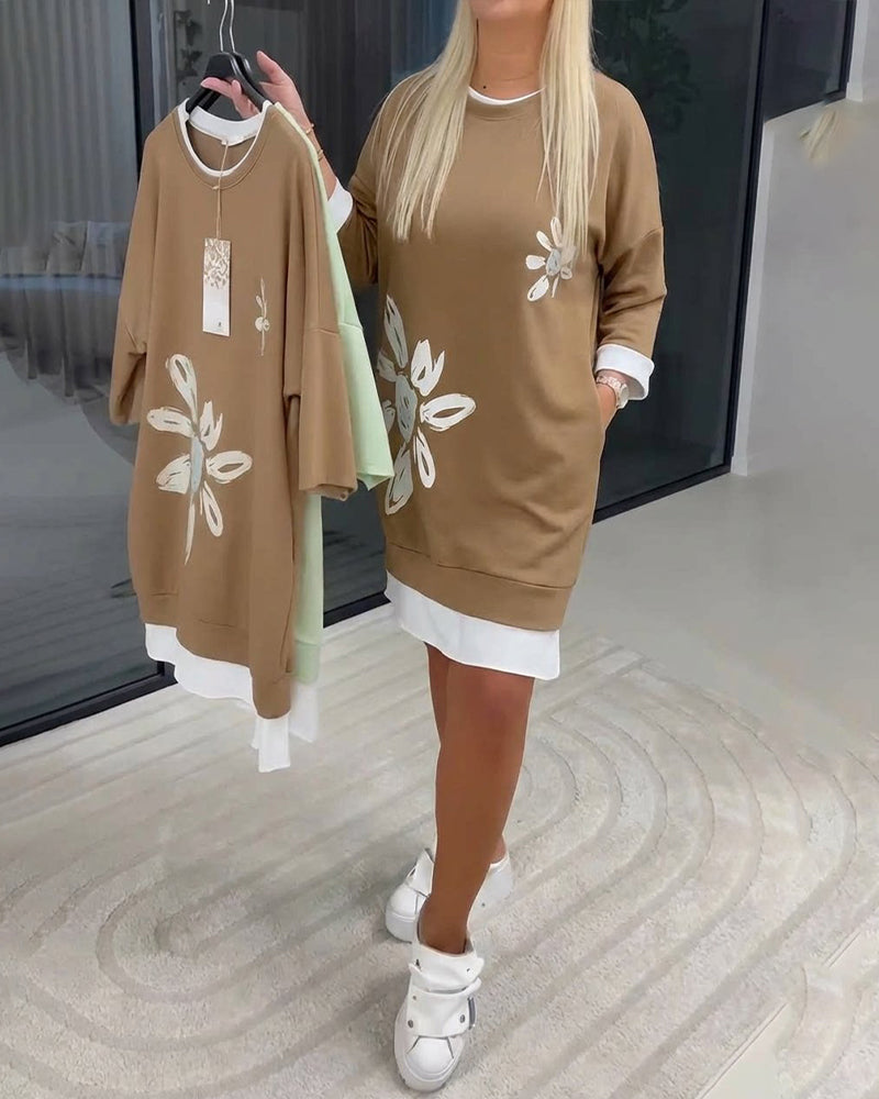 Velira | Dames Casual Jurk met Relaxte Pasvorm