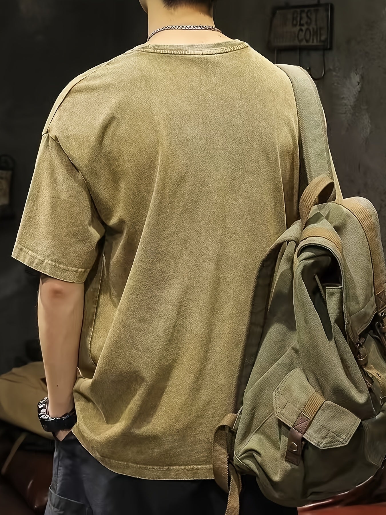 Gorran | Heren Vintage Washed T-Shirt – Korte Mouwen, Loszittend, Casual Zomer Katoenen Tee