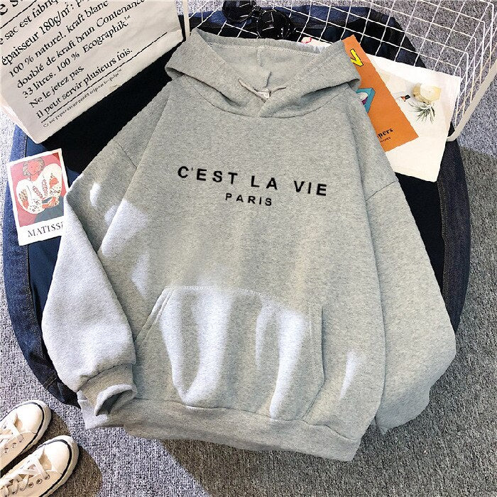 VieHood | La Vie Hoodie – Bequemer Damenpullover, lässiges Sweatshirt, weich und warm