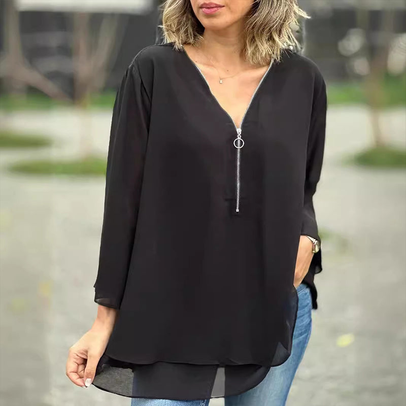 Isora | Elegante gelaagde top – Luchtige casual blouse voor dames
