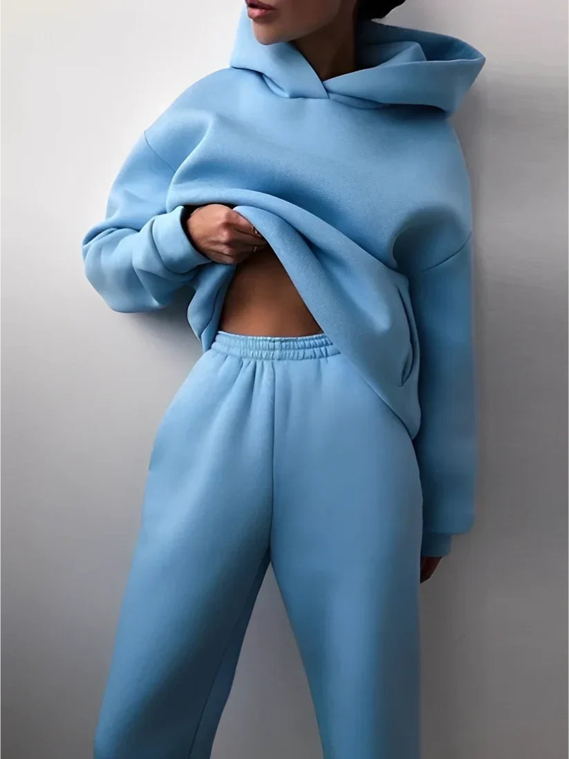 Varelle | Joggingpak met capuchon voor dames – Relaxed fit hoodie & joggingbroek Athleisure-kleding