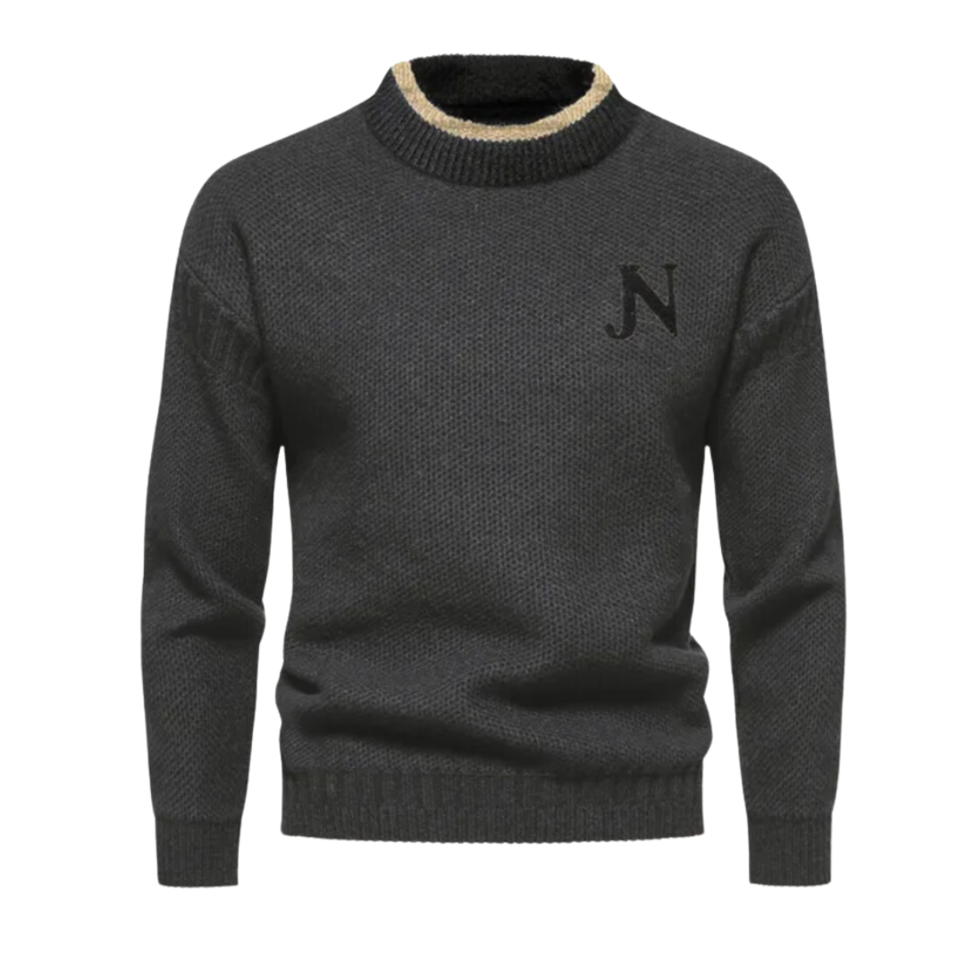 Zevik | Comfortabele gebreide trui voor heren voor dagelijks gebruik – zachte top met lange mouwen, casual gelaagde gebreide kleding