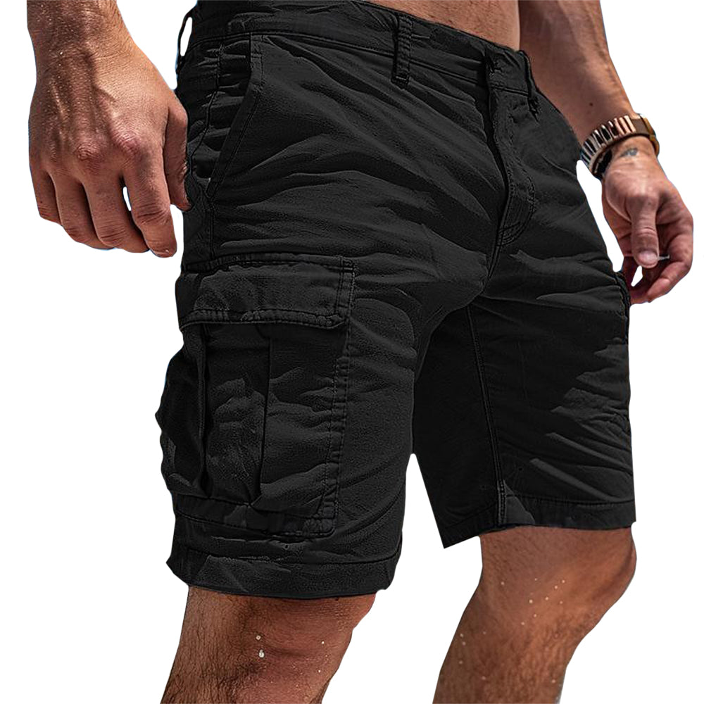 Haldenor | Utility-cargoshorts voor heren – Lichtgewicht zomerse casual shorts met meerdere zakken