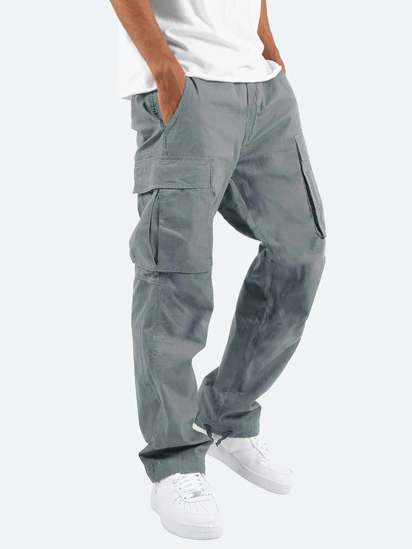 Eldrovic | Bequeme Cargohose für Herren – Arbeits- und Freizeithose mit mehreren Taschen, strapazierfähige Passform