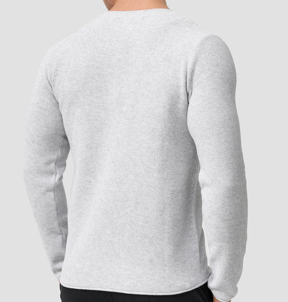 Lorvric | Pull classique à col rond pour homme – Pull léger et respirant en maille, haut décontracté