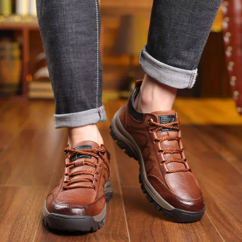 Griploft | Herren-Lederschuhe – Handgenäht, mit Einlegesohlen, Freizeitschuhe
