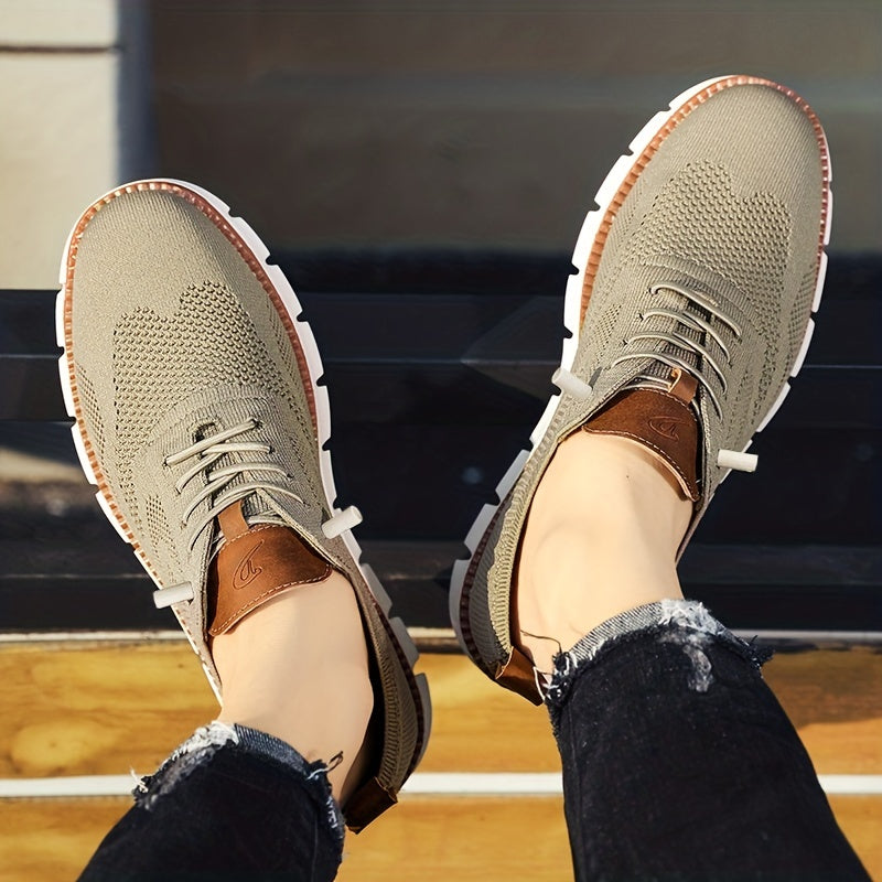 Strideon | Chaussures de marche respirantes en maille pour homme - Baskets décontractées et légères