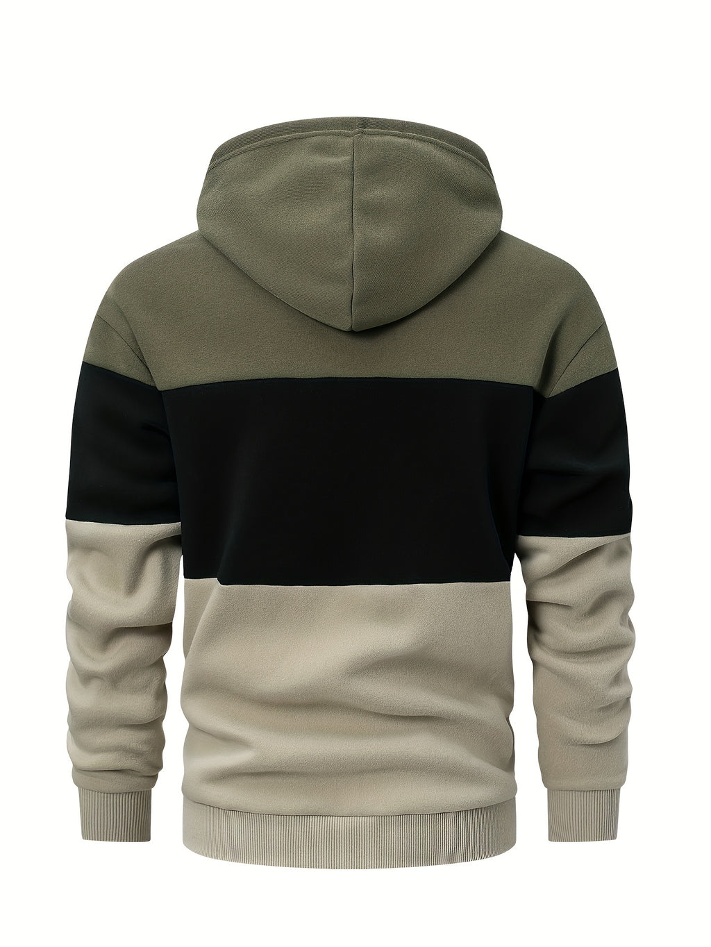 Eitan | Oversized Herren-Hoodie mit Farbblock-Design – Zweifarbiger Pullover mit Tasche