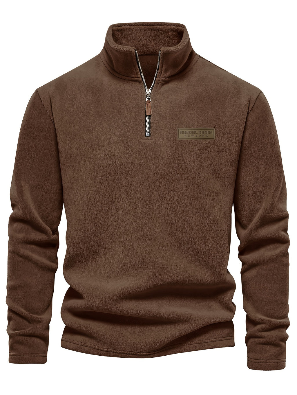 Roran | Heren sweatshirt met halve rits en opstaande kraag – Streetwear-top met lange mouwen