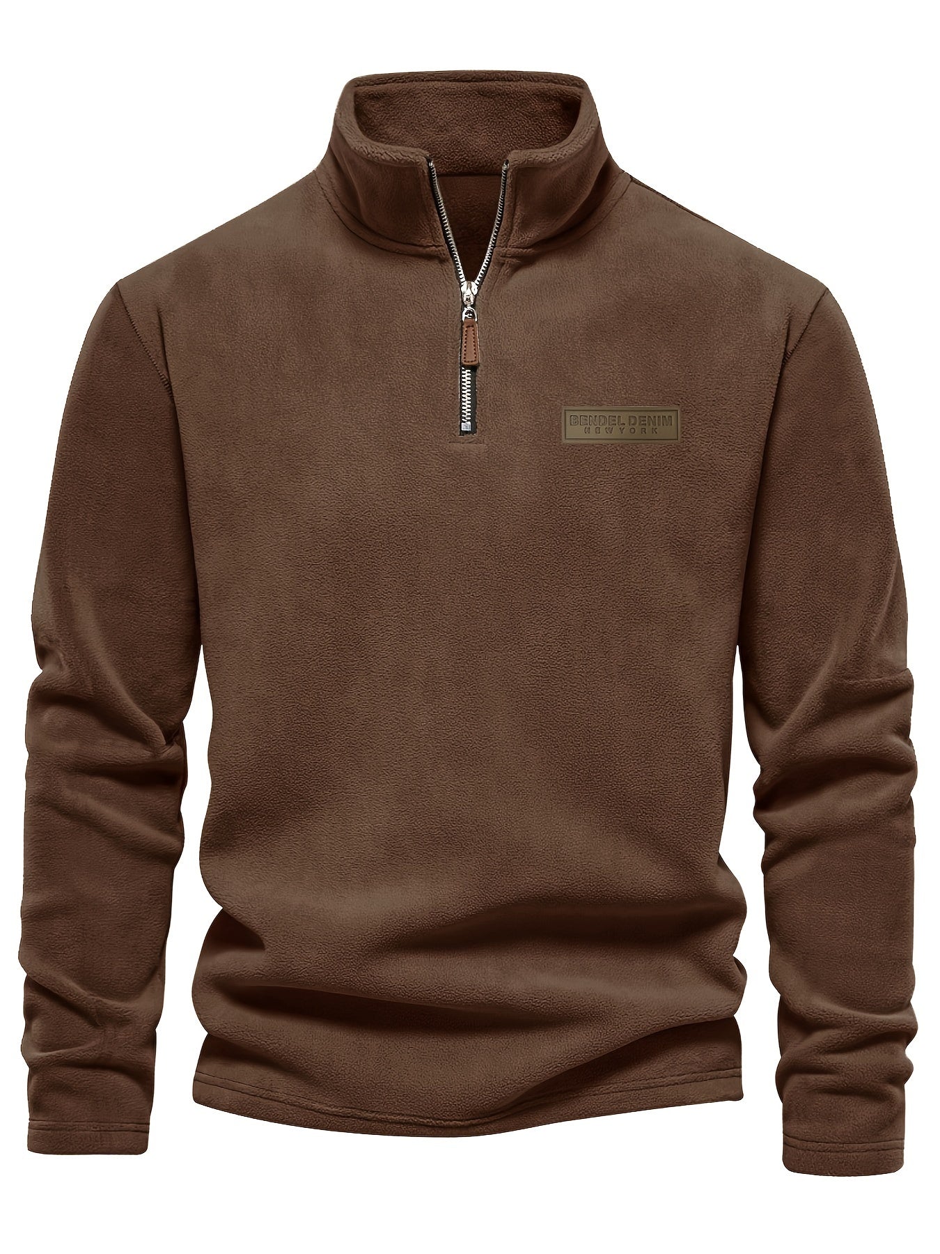 Roran | Heren sweatshirt met halve rits en opstaande kraag – Streetwear-top met lange mouwen