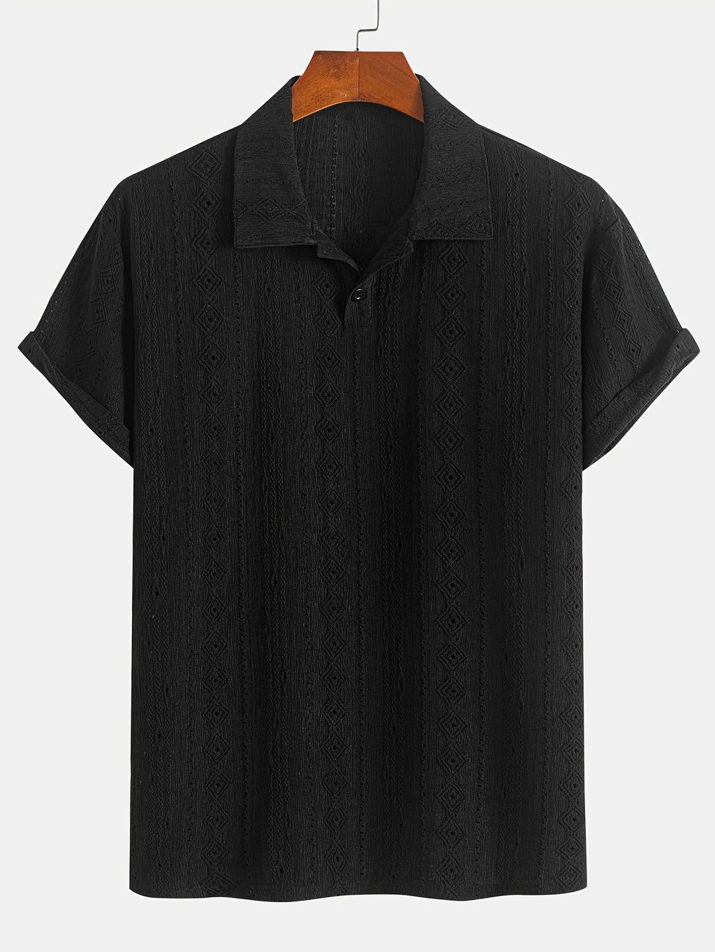 Volric | Polo homme en maille - Broderie œillet, respirant, manches courtes