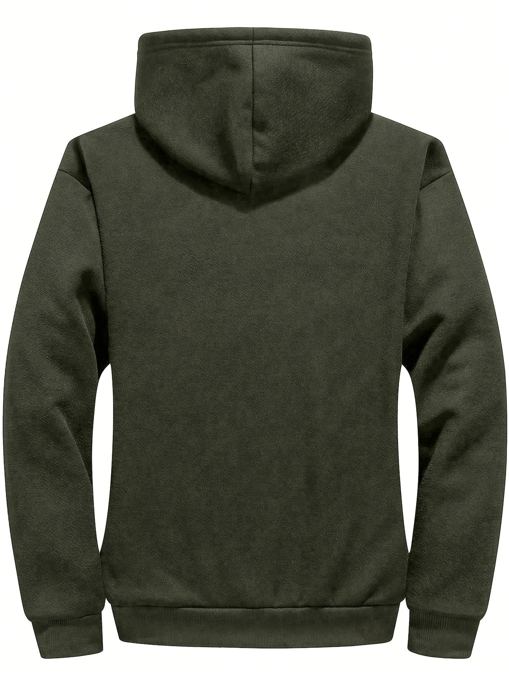 Zayden | Sweat à capuche zippé doublé polaire pour homme – Sweat à capuche décontracté avec imprimé lettres