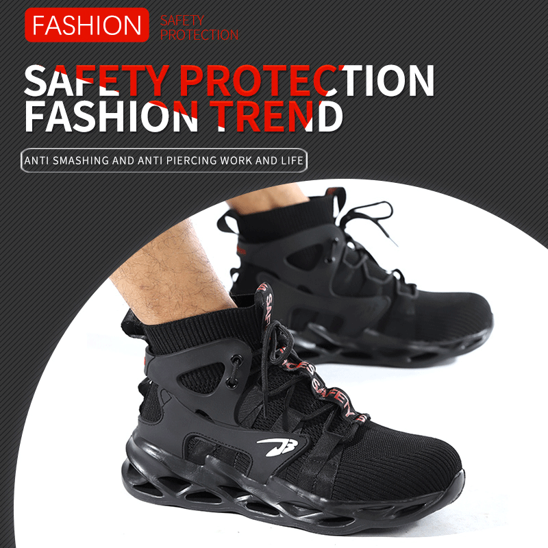 IronWalk | Chaussures de travail légères et respirantes pour hommes, chaussures de sécurité à embout en acier, chaussures de sécurité antidérapantes pour l'industrie