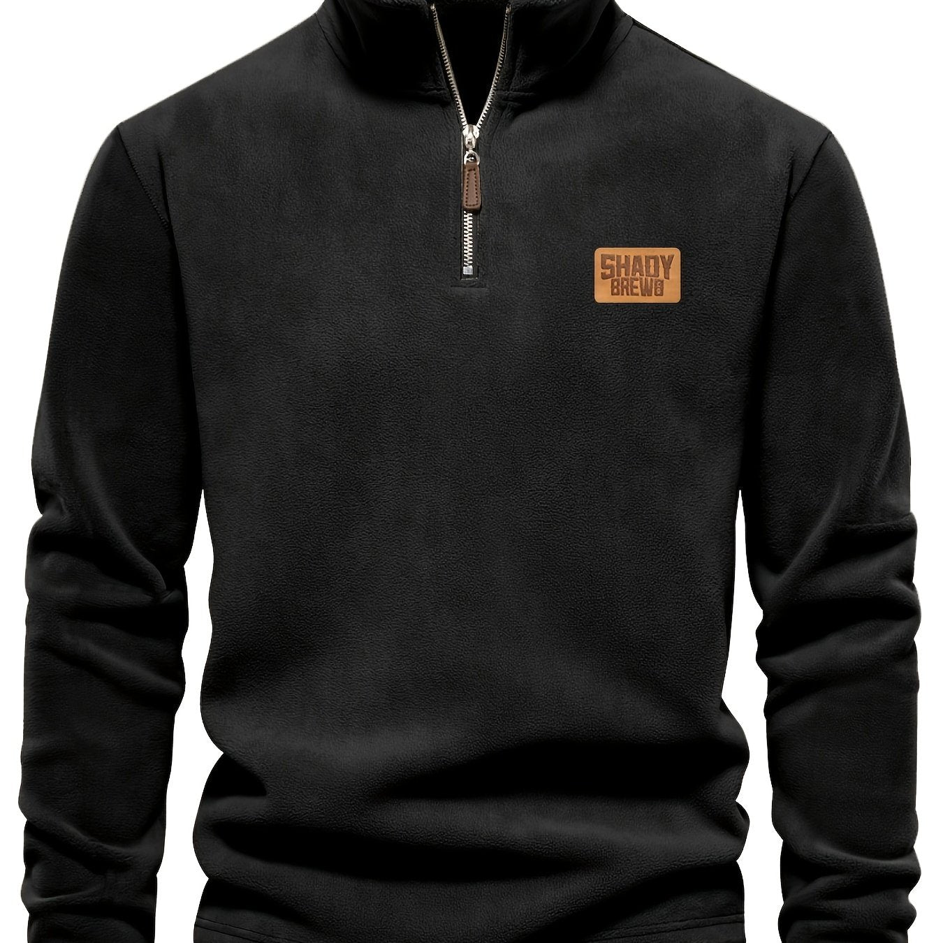 Daire | Thermische fleece gevoerde heren trui met halve rits – Warm, stevig winterhemd, halve rits