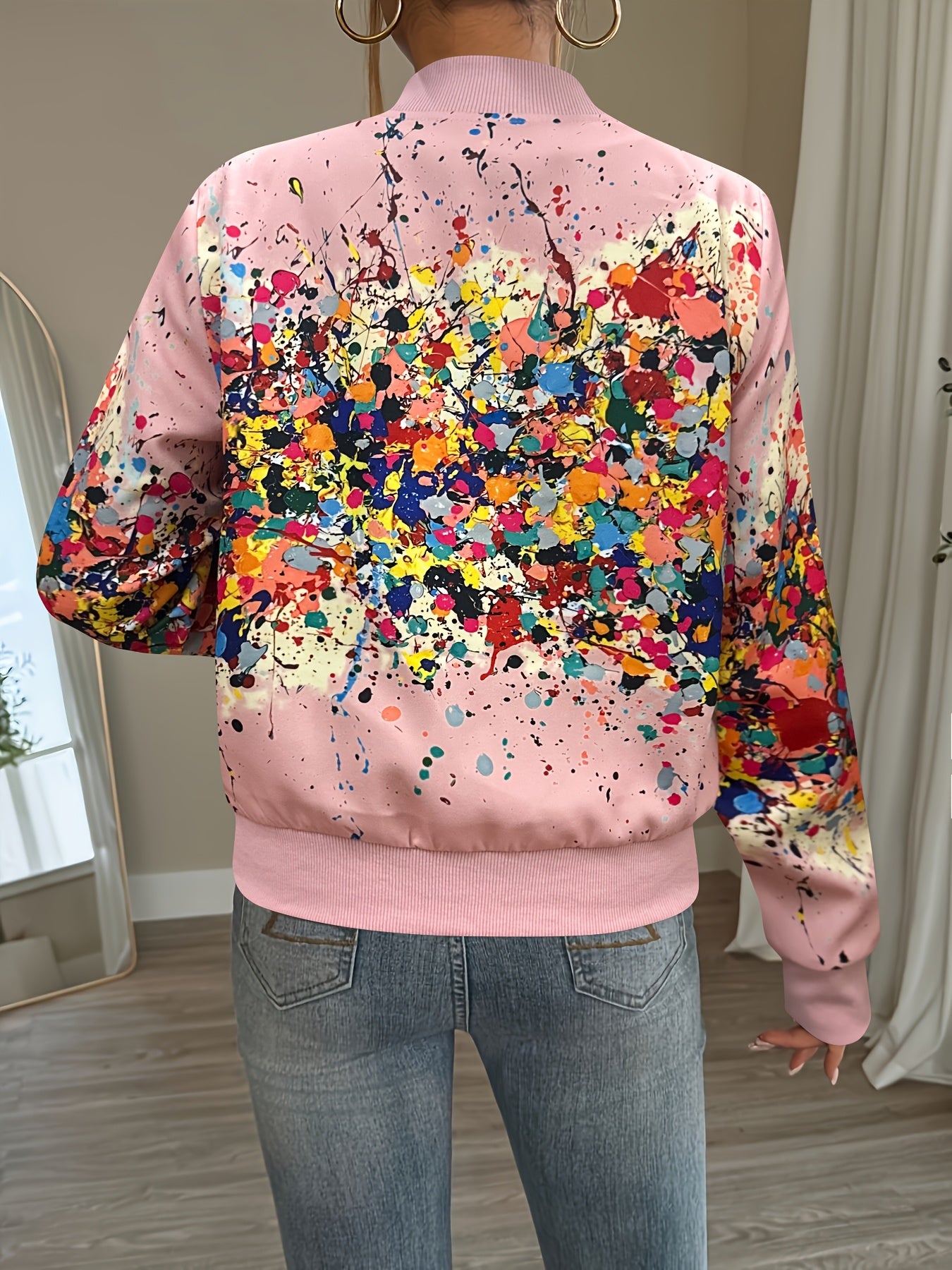 Arixelle | Dames Lichtgewicht Tie-Dye Jas – Casual Jas met Rits