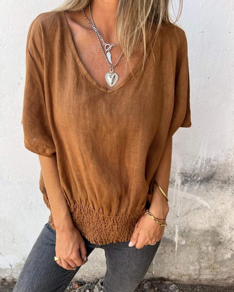 Suri | Luchtige zomertop voor dames – Casual, lichtgewicht en ademende blouse