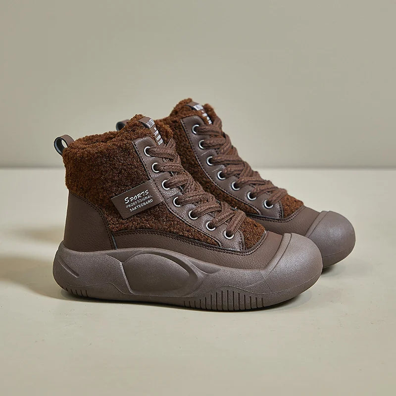 Seris | Ondersteunende orthopedische schoenen voor dames – Comfortabele sneakers met dikke zool voor wandelen, dagelijks gebruik en gezonde voeten