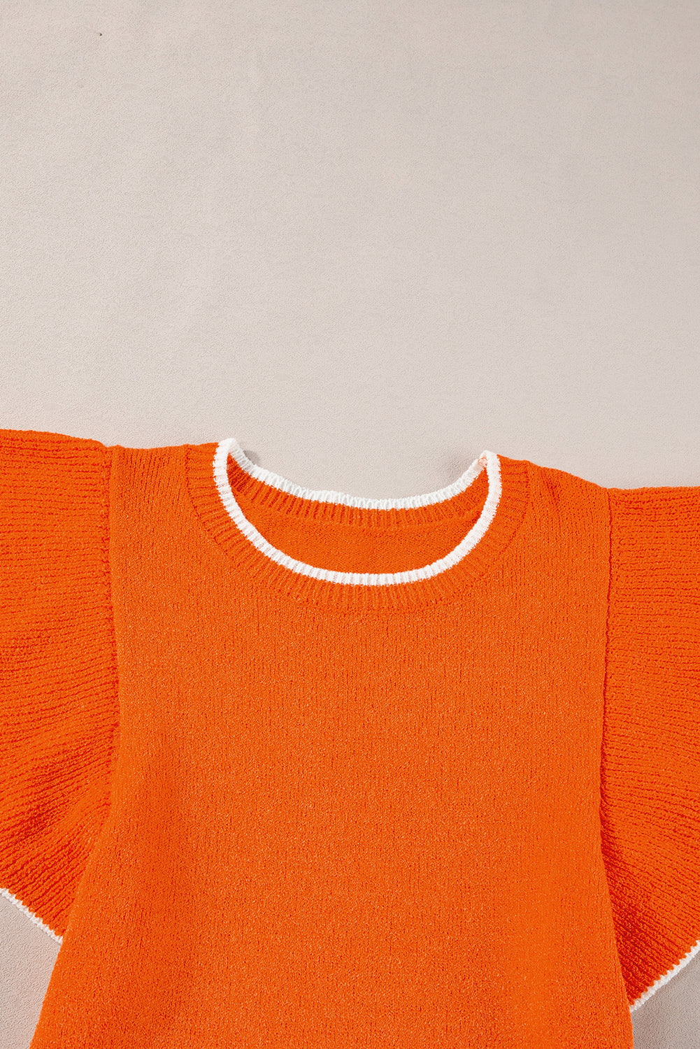 Wryssa | Contrasterende Bies, Ruches aan de Mouwen, Casual Lichtgewicht Blouse