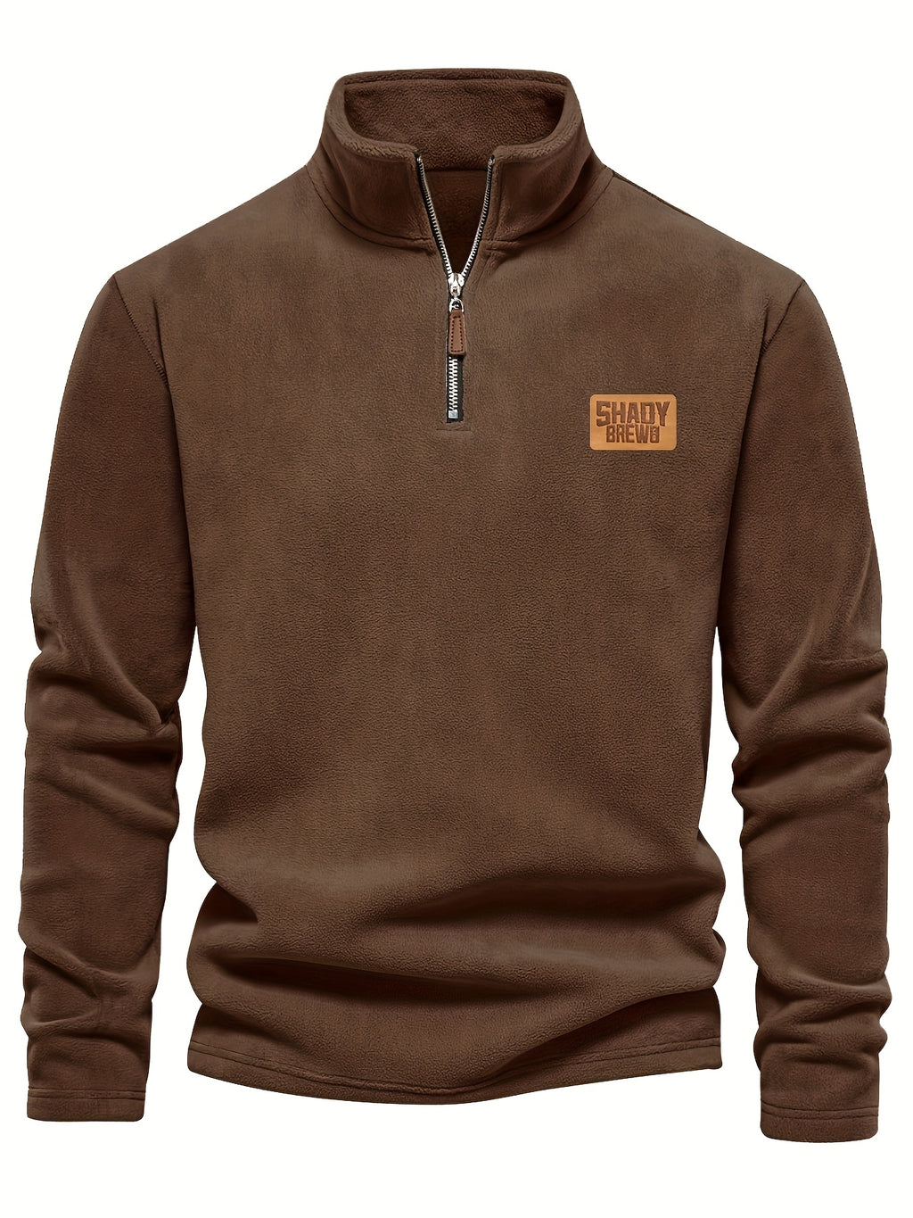 Daire | Thermische fleece gevoerde heren trui met halve rits – Warm, stevig winterhemd, halve rits