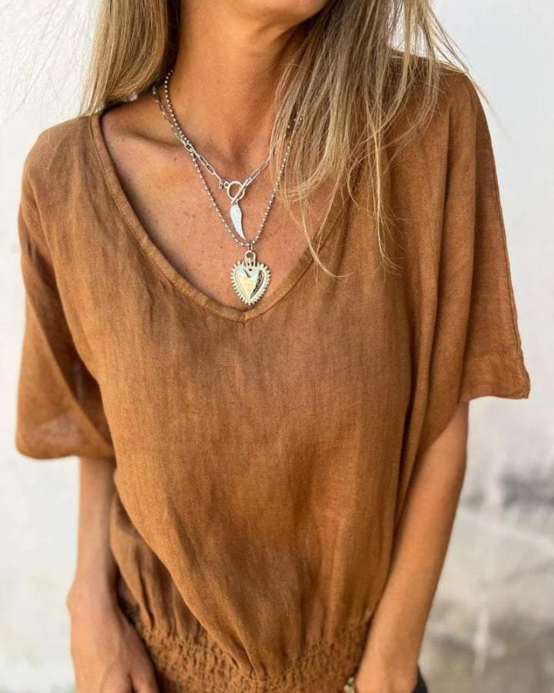 Suri | Luchtige zomertop voor dames – Casual, lichtgewicht en ademende blouse
