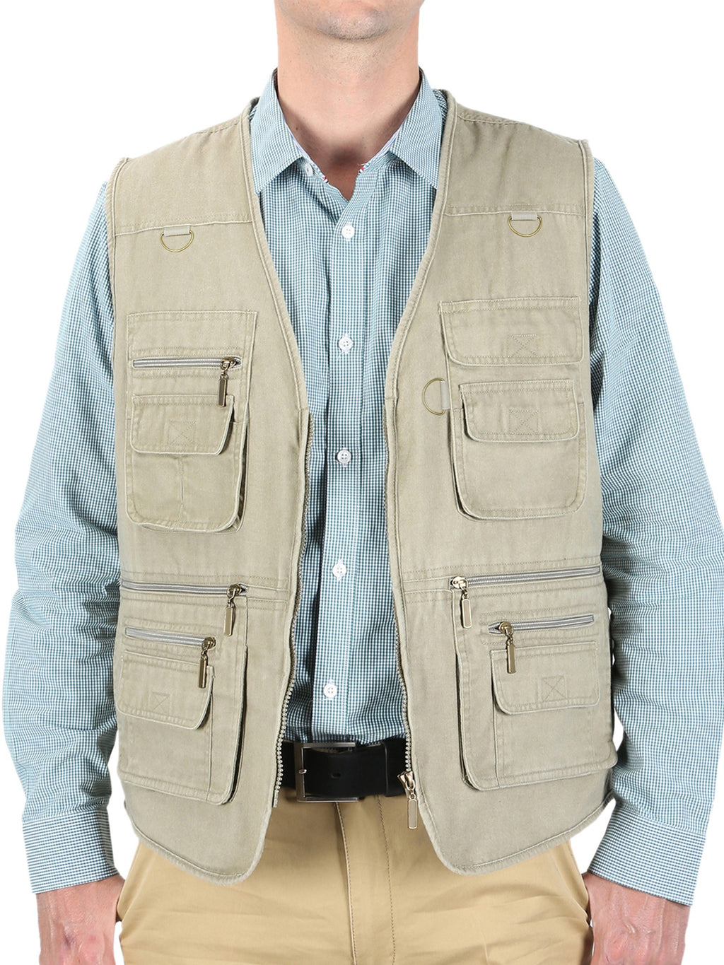 Antonio | Outdoor reisvest voor heren – lichtgewicht stone-washed tactisch vest met meerdere zakken