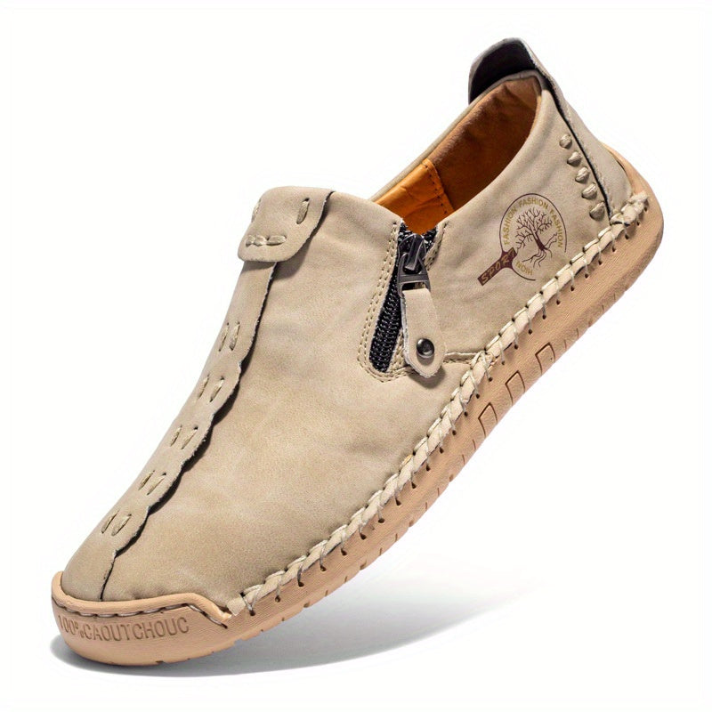 Tapio | Mocassins vintage pour hommes faits main - Mocassins décontractés légers à enfiler pour l'extérieur