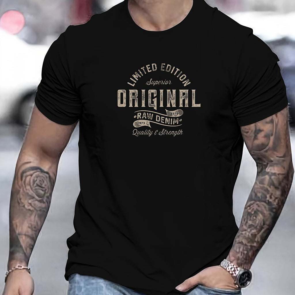 Xaver | T-shirt basique en coton pour homme - T-shirt décontracté à imprimé graphique, T-shirt d'été