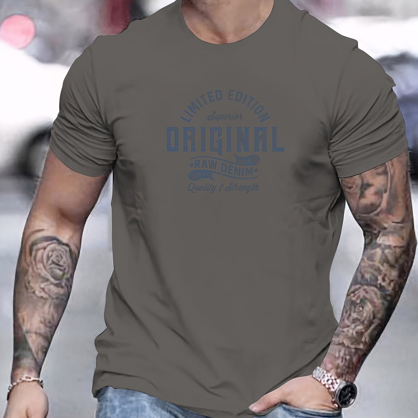 Xaver | Basic-T-Shirt für Herren aus Baumwolle – Lässiges T-Shirt mit Grafikprint, Sommer-T-Shirt