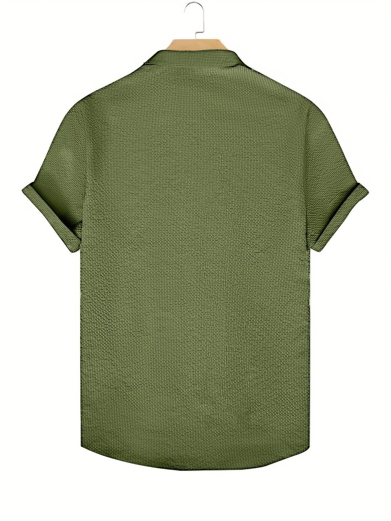 Arik | Heren zomers overhemd met korte mouwen – casual geruit button-up overhemd
