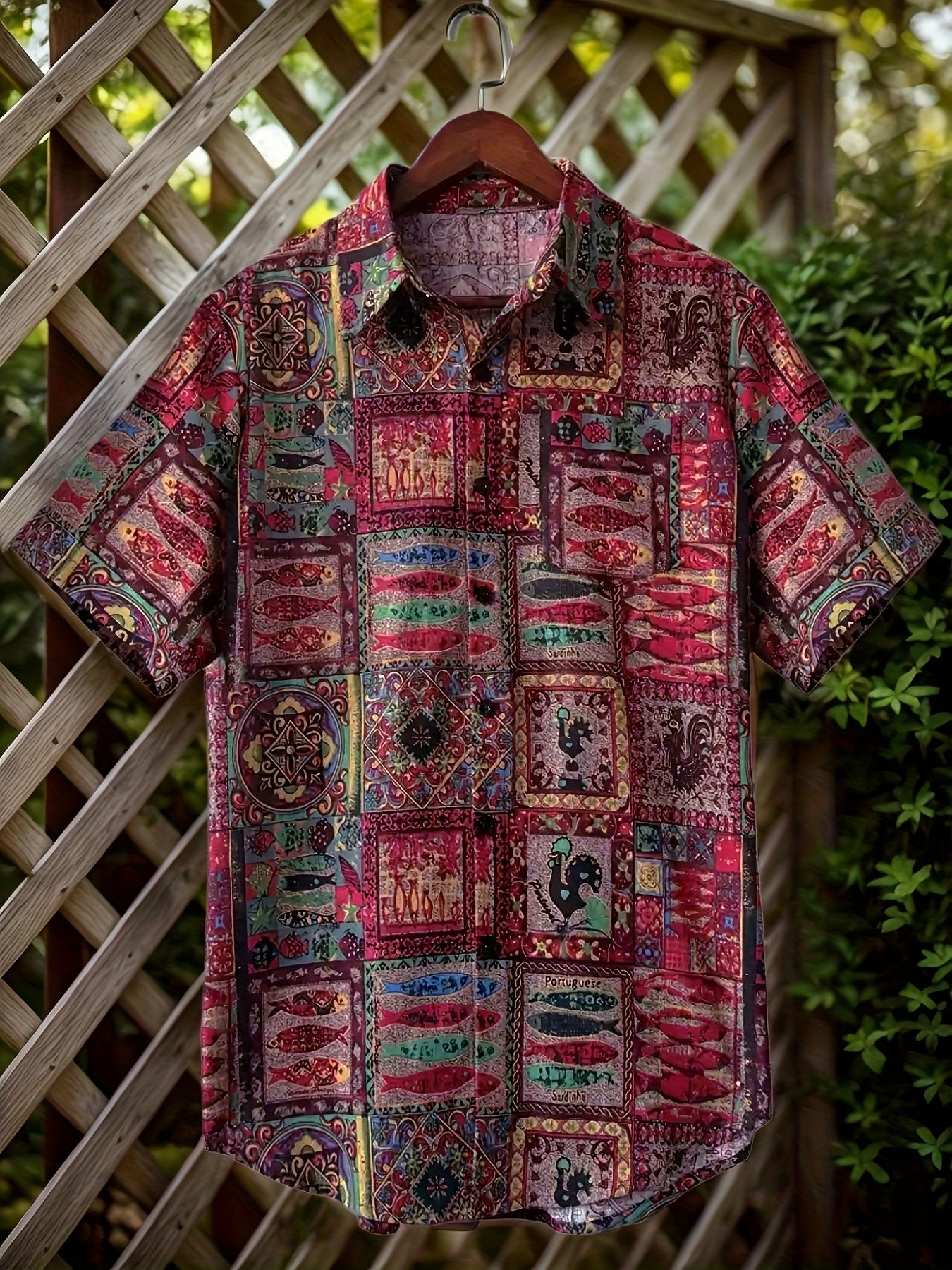 Zayor | Heren 3D Digitale Print T-shirt – Etnische Tribal Graphic Tee, Casual Losse Pasvorm