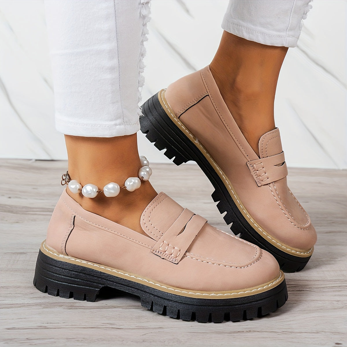 LoaferMax | Retro-Slipper für Damen – Penny-Loafer aus Kunstleder