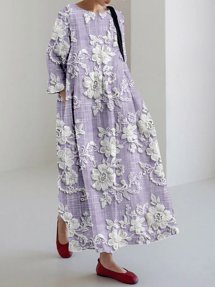 Liriena | Elegante bloemen maxi-jurk voor dames – lange jurk voor ceremonies en bruiloftsgasten