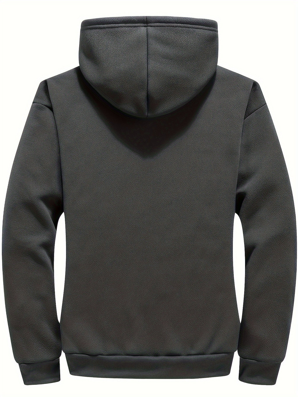 Zayden | Sweat à capuche zippé doublé polaire pour homme – Sweat à capuche décontracté avec imprimé lettres
