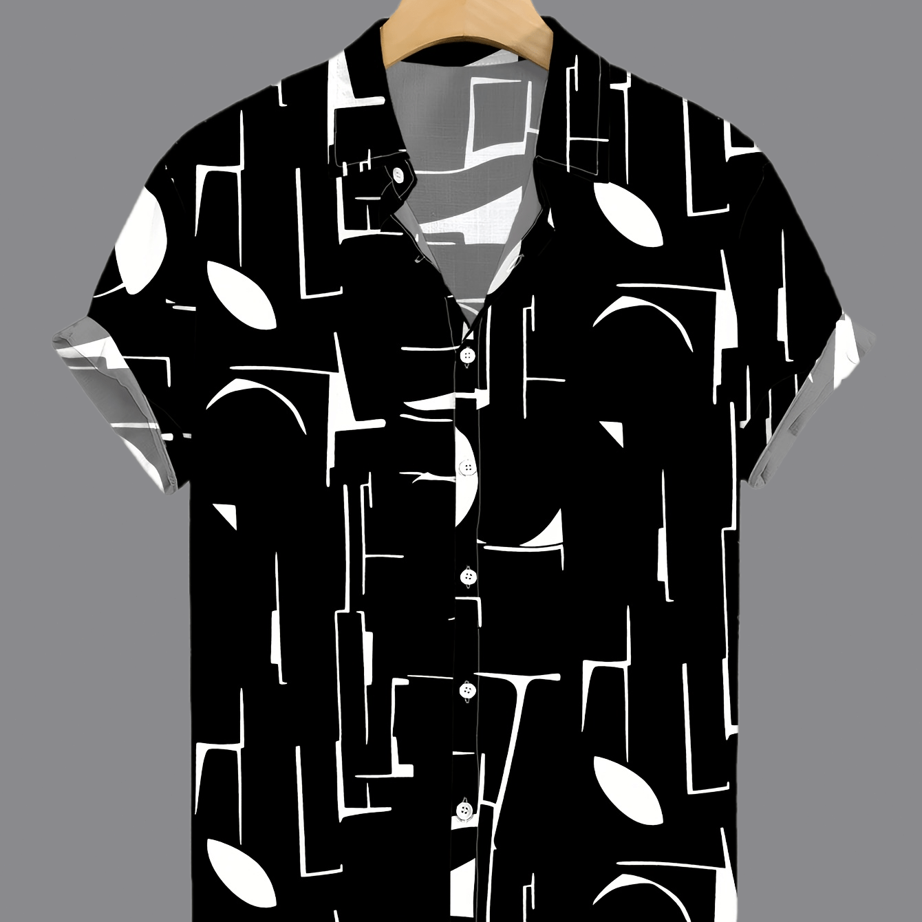 Tiber | Heren zomer verkoelend strandshirt – Losvallend retro overhemd met reverskraag