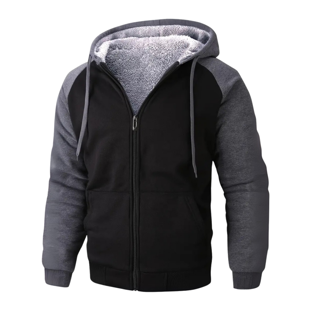 Roneth | Herenhoodie met sherpa-voering – Warme, zachte en comfortabele pullover
