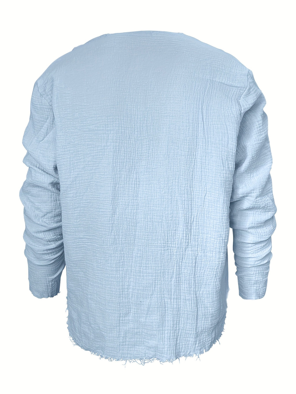Silo | Heren-T-shirt met korte mouwen en V-hals – Casual zomers strandtop met verweerde look
