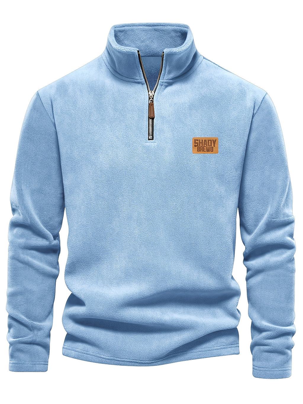 Daire | Thermische fleece gevoerde heren trui met halve rits – Warm, stevig winterhemd, halve rits