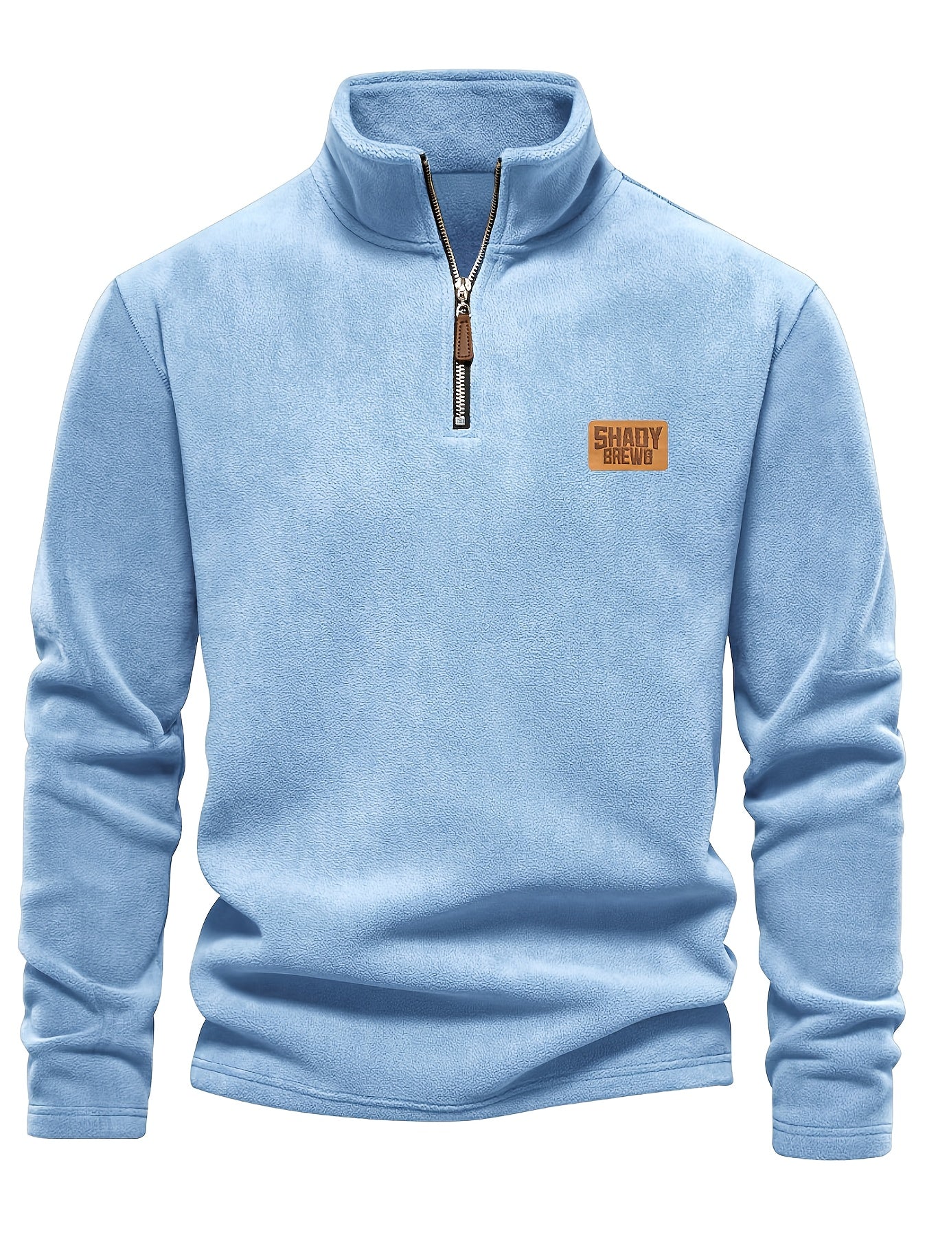 Daire | Thermische fleece gevoerde heren trui met halve rits – Warm, stevig winterhemd, halve rits