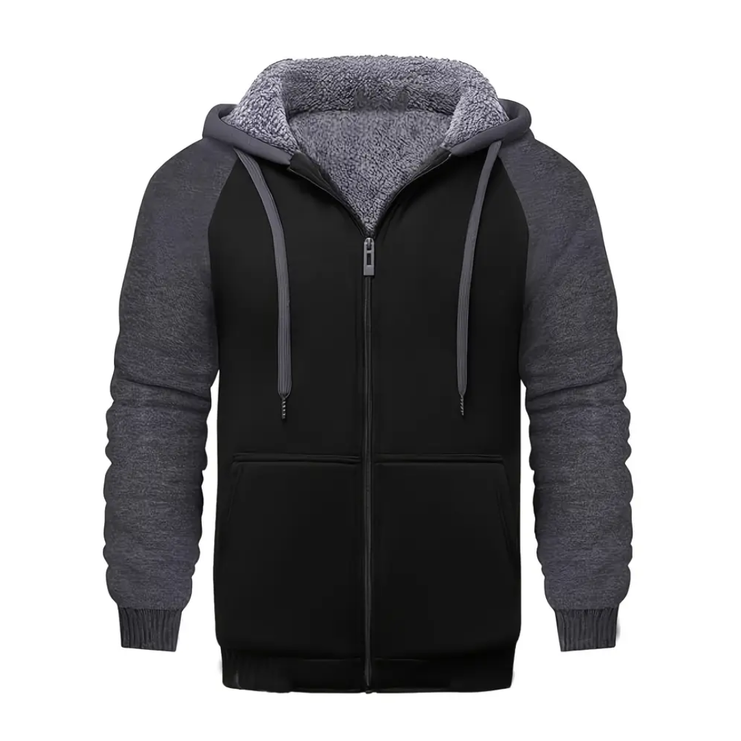 Roneth | Herenhoodie met sherpa-voering – Warme, zachte en comfortabele pullover