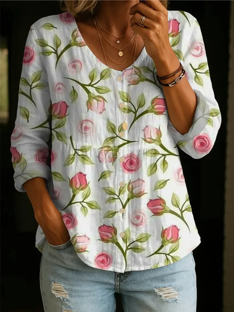 Zenyra | Bloemenblouse voor dames – Elegante, casual blouse met luchtig, vrouwelijk patroon